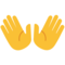 Open Hands emoji on Google